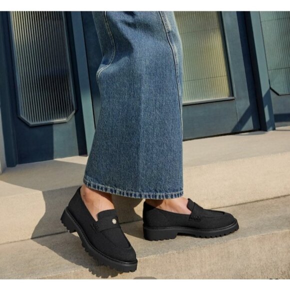 VIVAIA Round-Toe Platform Chunky Heel Loafers (Francesca) Size EU 35.5